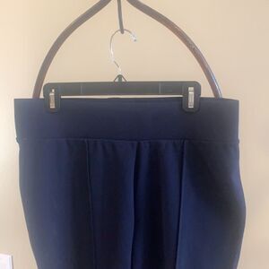 Navy Stretch Pull On Knit Pants